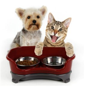 Dog bowl cat bowldouble basin splash-proof