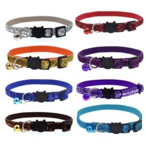 Cat cat collar cute colorful bell collar pet bell adjustable bell collar