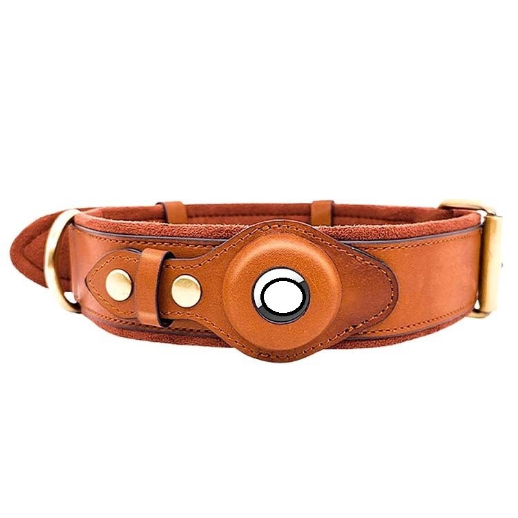 Location Tracker First Layer Leather Dog Pet Collar - Image 6