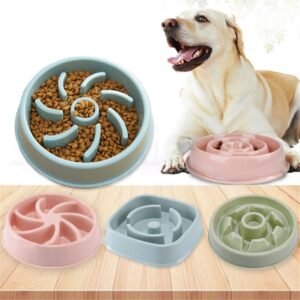Plastic Dogs And Cats Choke Prevention Bowl
