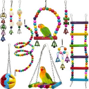 parrot-wooden-combination-toy-10-piece-set