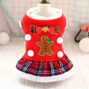 fashionable-new-year-christmas-red-plaid-dog-clothes