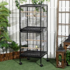 bird-cage-parakeet-house-for-finches-budgies-with-wheels