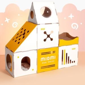 castle-corrugated-paper-cat-house-villa