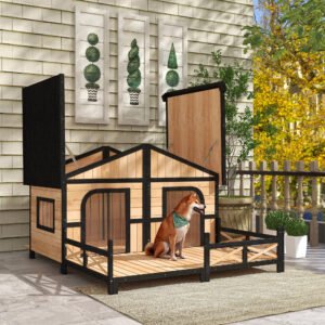 59x64x39-large-wooden-dog-house-raised-weatherproof-rustic-log-cabin-style-elevated-pet-shelter-porch-deck-natural