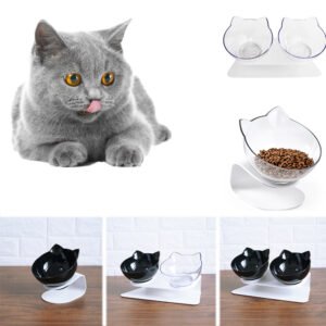 double-cat-food-bowl-protects-cervical-vertebra