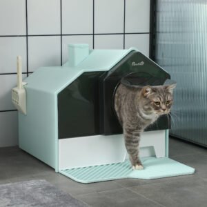 hooded-cat-litter-box-w-litter-mat