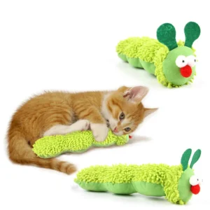 Cat Chew Toys Caterpillar Catnip Molar Toy