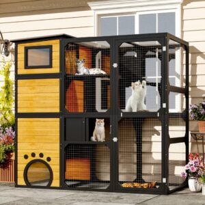 GO Large Cat Catio 4 Tiers Cat Enclosure For Outdoors