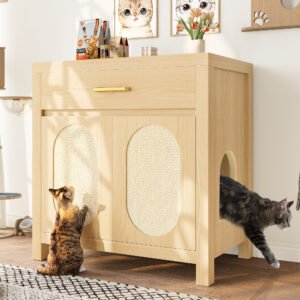hidden-cat-litter-box-furniture-with-scratching-board-doors-and-storage-drawer