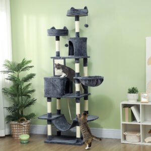 81-cat-tree-w-cat-scratching-posts-scratching-board-condos-beds-hammocks-toy-balls-rope-cat-toy-gray